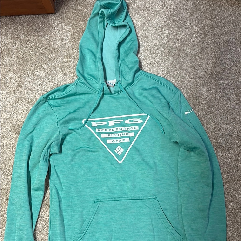 Columbia PFG Sea Green Hoodie